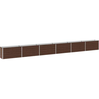Raised Garden Bed Black 600 X 40 X 55 Cm Cold-rolled Steel Vidaxl Raised Garden Bed Black 600 X 40 X 55 Cm Cold-rolled Steel Vidaxl