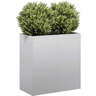 vidaXL 589765 Galvanised Steel Plant Pot - Garden Flower Container vidaXL 589765 Galvanised Steel Plant Pot - Garden Flower Container