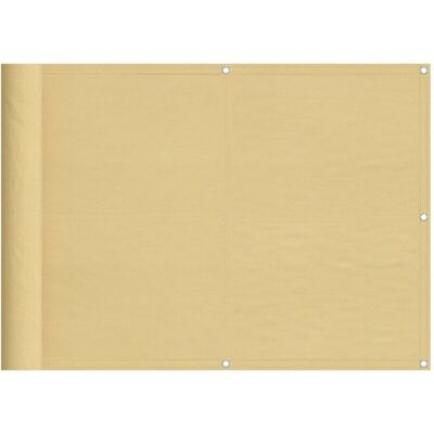 vidaXL Balcony Screen Sand 75x800 cm - Privacy & UV Resistant vidaXL Balcony Screen Sand 75x800 cm - Privacy & UV Resistant