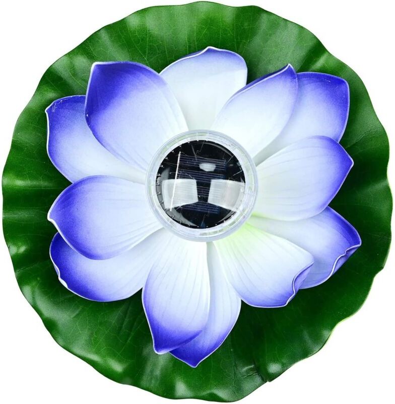 MEMKEY Solar Lotus Lantern Outdoor Floating Pool Lights rgb led Solar Lights Lotus Flower Waterproof Floating Lamp for Pond/Garden/Swimming
