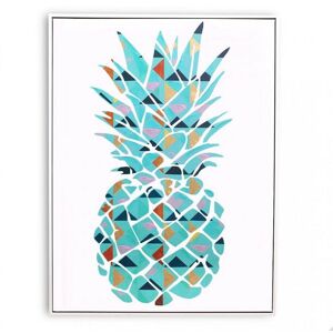 PN HOME Abstract Wall Art   Hand Finished Framed Canvas Print   Home Decoration Piece   a Fractured Fruit Framed Print