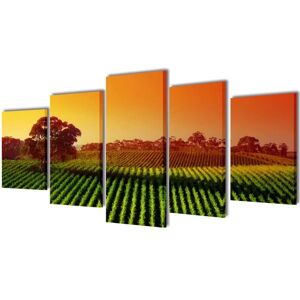 SWEIKO Canvas Wall Print Set Fields 100 x 50 cm VDTD08829