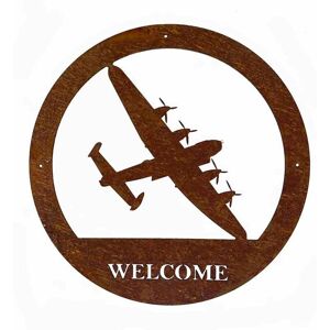 POPPYFORGE LTD Lancaster Welcome Wall Art - Large - Steel - W49.5 x H49.5 cm