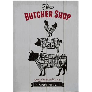 Premier Housewares - Butcher Shop Wall Plaque
