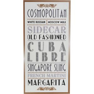 Premier Housewares - Cocktail Wall Plaque