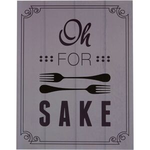 Premier Housewares Oh For Fork Sake Wall Plaque