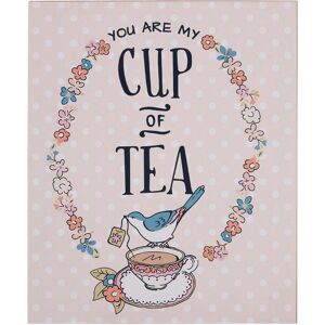 Premier Housewares - Pretty Things Cup of Tea Wall Plaque