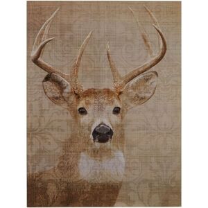 Premier Housewares - Stag Damask Wall Plaque