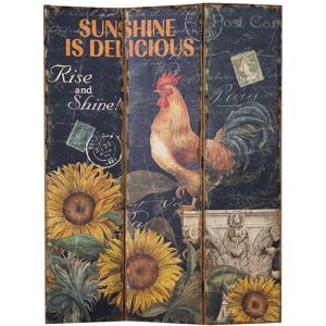 BISCOTTINI Single-sided on raw-juted canvas W45xDP9xH183 cm sized rooster booth