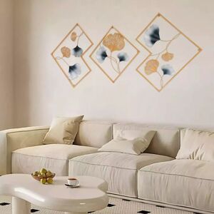 CNCEST 3Pcs Modern Metal Wall Art Hanging Sculpture, Ginkgo Leaf Wall Decor, Home Art Decor for Bedroom Living Room Decoration,3D Ginkgo Craft Wall Decor CNCEST 3Pcs Modern Metal Wall Art Hanging Sculpture, Ginkgo Leaf Wall Decor, Home Art Decor for Bedroom Living Room Decoration,3D Ginkgo Craft Wall Decor