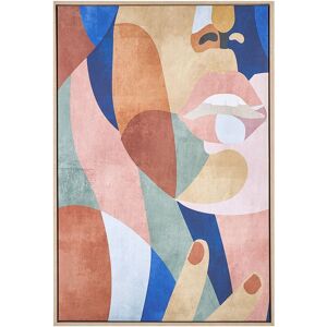 BELIANI Canvas BITETTO Feminine Motif 63 x 99 cm Multicolour BELIANI Canvas BITETTO Feminine Motif 63 x 99 cm Multicolour