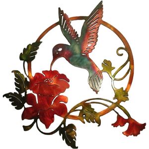 Memkey - Metal Bird Silhouette Metal Wall Art Round Wall Decor Wall Hanging for Home Office Living Room Hotel Decoration (30x28cm) (Brown) Memkey - Metal Bird Silhouette Metal Wall Art Round Wall Decor Wall Hanging for Home Office Living Room Hotel Decoration (30x28cm) (Brown)