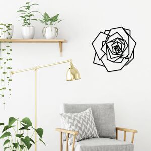 Decortie - metal wall art NO:51 wild rose - Black - Black Decortie - metal wall art NO:51 wild rose - Black - Black