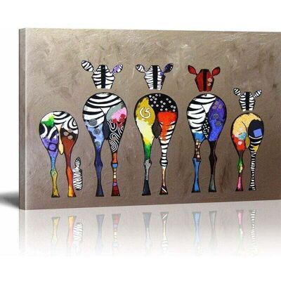 TEHTUY Banksy Canvas Painting Zebra Herd Colorful Rears Street Art Graffiti Canvas Art Decor Print on Canvas Painting Modern Living Room Wall Decoration TEHTUY Banksy Canvas Painting Zebra Herd Colorful Rears Street Art Graffiti Canvas Art Decor Print on Canvas Painting Modern Living Room Wall Decoration