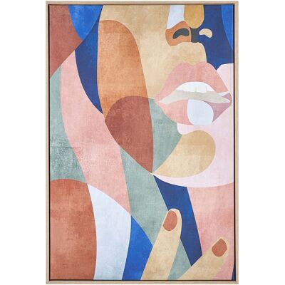 BELIANI Canvas BITETTO Feminine Motif 63 x 99 cm Multicolour BELIANI Canvas BITETTO Feminine Motif 63 x 99 cm Multicolour