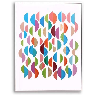 Pn Home - Abstract Wall Art Hand Finished Framed Canvas Print Home Decoration Piece Refraction Framed Print Pn Home - Abstract Wall Art Hand Finished Framed Canvas Print Home Decoration Piece Refraction Framed Print
