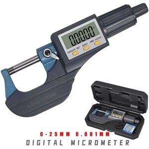 Alwaysh - Electronic Micrometer Micrometer Wall Thickness Micrometer Digital Micrometer 0-25mm 0.001MM