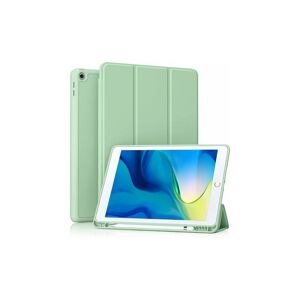 Orchidée - iPad 10.2 inch with pencil holder, protective case with soft tpu back, matcha green