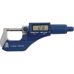 MOORE & WRIGHT Moore&wright - MW200-01DBL Digital External Micrometer 0-25mm/0-1in 0.001mm/.00005in MAW20001DBL