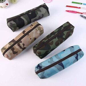 Pencil Pens Case Bag Holder, 4 Pack Creative Camouflage Pattern Oxford Cloth Stationery Pouch for Kids, Students, School, Office, etc Denuotop