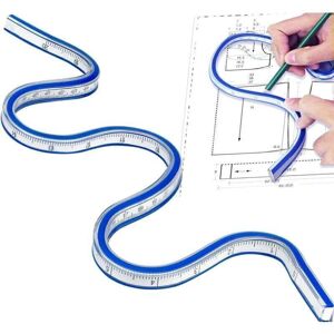 TEHTUY Flexible Ruler, 50cm PVC Ruler, Bendable Curved Ruler, Double-Sided Plastic Snake Ruler for Office, School, Studio, Technical Drawing, Woodworking TEHTUY Flexible Ruler, 50cm PVC Ruler, Bendable Curved Ruler, Double-Sided Plastic Snake Ruler for Office, School, Studio, Technical Drawing, Woodworking