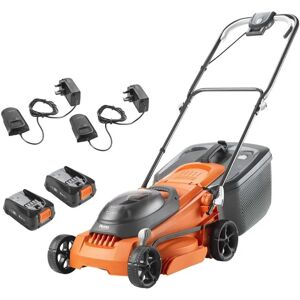 36V EasiStore 380R Battery Lawnmower Kit - Black & Orange - Flymo