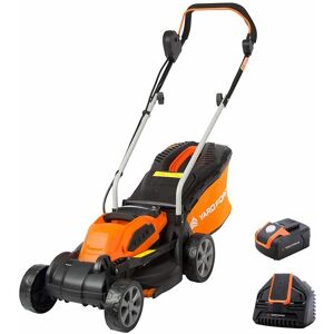 40V 32cm Cordless Lawnmower with 2.5Ah Lithium-Ion Battery & Quick Charger lm G32 - orange - Yard Force