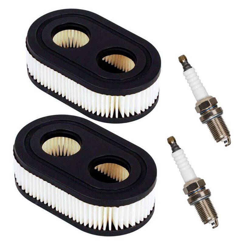 Denuotop - Engine parts Lawn mower air filter with 2 spark plugs
