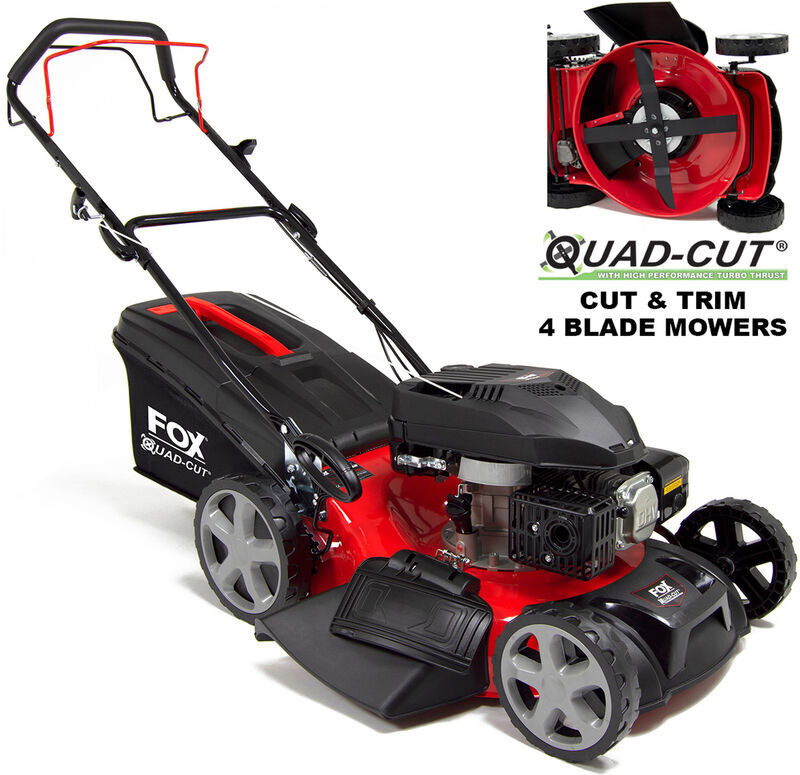 Wolf Fox Quad-Cut 460 18" Recoil Self Propelled Petrol Lawn Mower