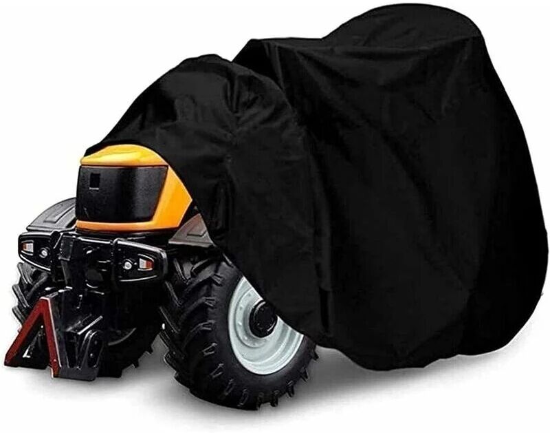 Lawn Mower Cover, Lawn Tractor Dust Cover with Pull Cord Push Lawn Mower Tarp Dust Proof Cover xs - Alwaysh