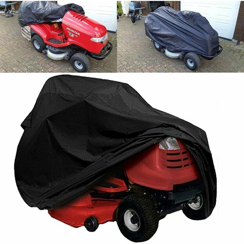 Lawn Mower Cover Riding Lawn Mower Waterproof Cover for Garden Tractor (177110110cm) - Alwaysh