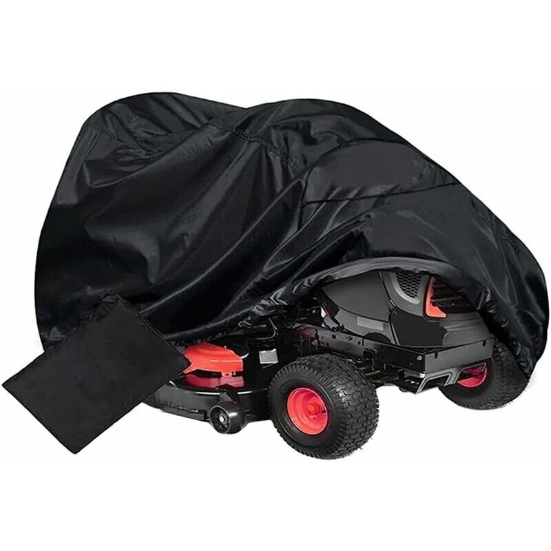Riding Lawn Mower Cover, Garden Tractor Cover, Universal, Weatherproof, uv Resistant, Heavy Duty 420D Oxford Fabric (183x137x117CM) - Rhafayre