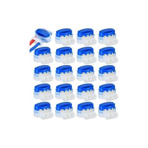 RHAFAYRE 20pcs Robot Lawn Mower Wire Connectors Waterproof Wire Clips Wire Connectors Wire Clips for Outdoor Garden Robotic Lawn Mower