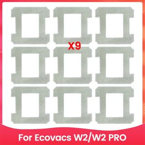 TLILY 9PCS Washable Mop Cloths Cleaning Rag for W2/W2 Pro Window Vacuum Cleaner Robot Replacement Accessories