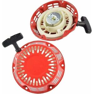 Mumu - Recoil starter, jump start cable, generator, recoil starter handle, starter for GX120 GX160 GX200 5.5 hp 6.5 hp lawn mower, red