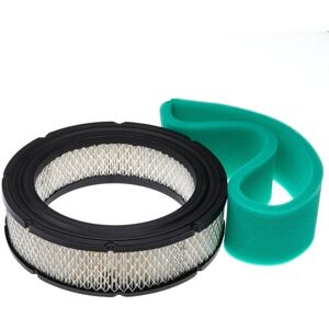 1x foam filter, 1x paper air filter Replacement for Briggs & Stratton 806232, 692520, 692519, 652519 for Lawn Tractor - 2 Part Filter Set - Vhbw