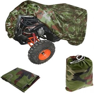 CYSLMUK 210×120×115CM Outdoor Cover Tarpaulin Protection for atv Motorcycle Quad Waterproof Anti-UV Camouflage, atv Quad Cover Heavy Electric Bike Cover CYSLMUK 210×120×115CM Outdoor Cover Tarpaulin Protection for atv Motorcycle Quad Waterproof Anti-UV Camouflage, atv Quad Cover Heavy Electric Bike Cover