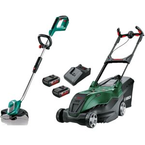 Bosch AdvancedRotak 36V-40-650 36v Cordless Lawn Mower 40cm 2x 2.0ah & Trimmer Bosch AdvancedRotak 36V-40-650 36v Cordless Lawn Mower 40cm 2x 2.0ah & Trimmer