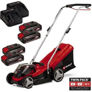 Einhell - Cordless Twin 18v 36v Lawnmower 33cm Cut Brushless Power x Change 4x2.5 Einhell - Cordless Twin 18v 36v Lawnmower 33cm Cut Brushless Power x Change 4x2.5