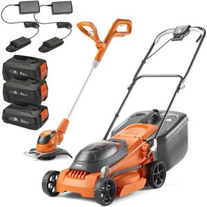 Flymo 36V EasiStore 380R Cordless Lawnmower 38cm Twin Grass Trimmer 3x Batteries Flymo 36V EasiStore 380R Cordless Lawnmower 38cm Twin Grass Trimmer 3x Batteries