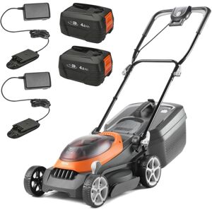 Flymo 36V UltraStore 340R Cordless Lawnmower Mower 34cm Twin 18v Bosch 2 x Batts Flymo 36V UltraStore 340R Cordless Lawnmower Mower 34cm Twin 18v Bosch 2 x Batts