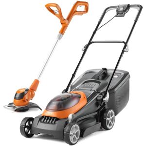 Flymo 36V UltraStore 380R Cordless Lawnmower 38cm Twin 18v & Grass Trimmer Bare Flymo 36V UltraStore 380R Cordless Lawnmower 38cm Twin 18v & Grass Trimmer Bare