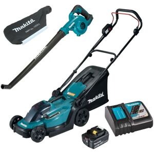 DLM330RT 18v lxt Cordless Lawn Mower 33cm + Blower Vacuum 1 x 5ah Battery - Makita DLM330RT 18v lxt Cordless Lawn Mower 33cm + Blower Vacuum 1 x 5ah Battery - Makita