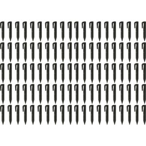Vhbw - 100x Ground Pegs for Boundary Wire compatible with Robomow Robot Lawn Mower - Ground Anchor Set, Plastic, Black Vhbw - 100x Ground Pegs for Boundary Wire compatible with Robomow Robot Lawn Mower - Ground Anchor Set, Plastic, Black
