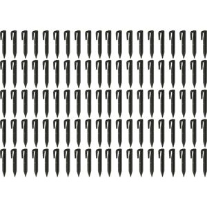 Vhbw - 100x Ground Pegs for Boundary Wire compatible with Stiga Robot Lawn Mower - Ground Anchor Set, Plastic, Black Vhbw - 100x Ground Pegs for Boundary Wire compatible with Stiga Robot Lawn Mower - Ground Anchor Set, Plastic, Black