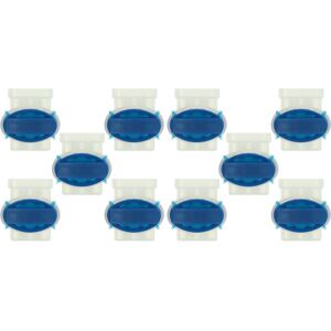 10x Cable Connector for Boundary Wire compatible with Honda Miimo Robot Lawn Mower - Cable Clamps, Waterproof, Blue Transparent - Vhbw 10x Cable Connector for Boundary Wire compatible with Honda Miimo Robot Lawn Mower - Cable Clamps, Waterproof, Blue Transparent - Vhbw