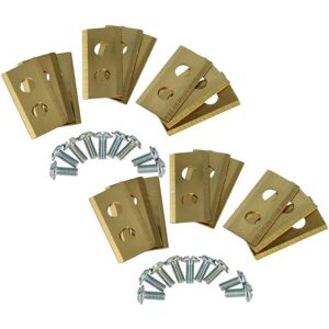 18x Replacement Blade compatible with Worx Landroid WG796E, WR105SI, WG795E Cordless Lawnmower - Cutter Blades, Goldsteel (titan coating) - Vhbw 18x Replacement Blade compatible with Worx Landroid WG796E, WR105SI, WG795E Cordless Lawnmower - Cutter Blades, Goldsteel (titan coating) - Vhbw