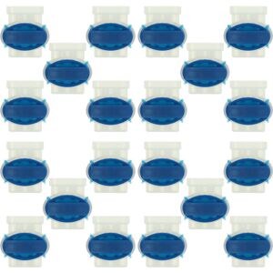 Vhbw - 20x Cable Connector for Boundary Wire compatible with Husqvarna Automower Robot Lawn Mower - Cable Clamps, Waterproof, Blue Transparent Vhbw - 20x Cable Connector for Boundary Wire compatible with Husqvarna Automower Robot Lawn Mower - Cable Clamps, Waterproof, Blue Transparent