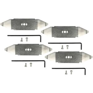 4x Blade Replacement for Robomow MRK9100A, MRK9100A-ET for Cordless Lawnmower - Cutter Blades, Silver, Stainless Steel - Vhbw 4x Blade Replacement for Robomow MRK9100A, MRK9100A-ET for Cordless Lawnmower - Cutter Blades, Silver, Stainless Steel - Vhbw