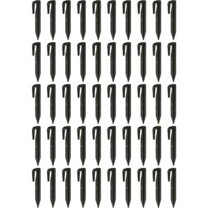 50x Ground Pegs for Boundary Wire compatible with Honda Miimo Robot Lawn Mower - Ground Anchor Set, Plastic, Black - Vhbw 50x Ground Pegs for Boundary Wire compatible with Honda Miimo Robot Lawn Mower - Ground Anchor Set, Plastic, Black - Vhbw